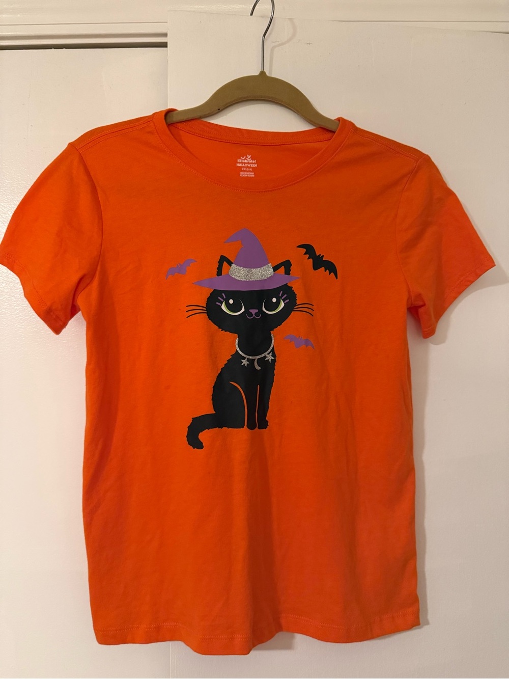 Way to Celebrate Halloween Black Cat Witch T-Shirt – Size XXL (18)